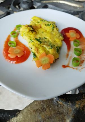 Foto resep Omelet Wortel Pakcoy