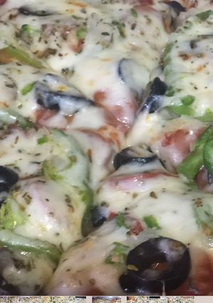 صورة لوصفة بيتزا 🍕🍕🍕🍕