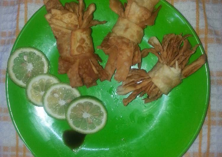 Recipe of Quick Crunchy roped pastry(Kambakamba)# author Marathon contest#