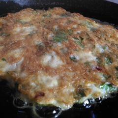 A picture of Spinach omelette.