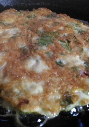 A picture of Spinach omelette.