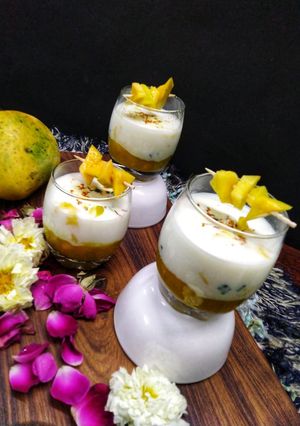 ম্যাংগো মিল্ক শেক(Mango Milk Shake Recipe in Bengali) রেসিপির প্রধান ছবি
