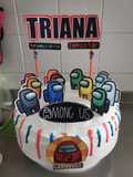 Torta de cumpleaños Among us!!
