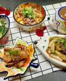 Mâm cơm rực rỡ ngày nắng