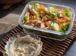 Gambar Salad Ayam Goreng