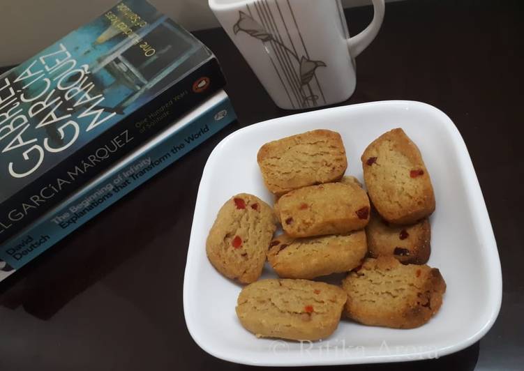 Whole wheat tutti frutti biscuit