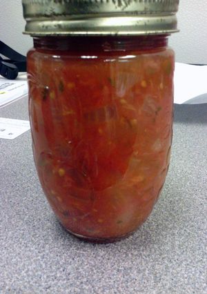 A picture of Medium tomatoe Salsa.