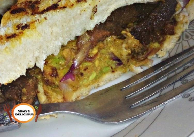 Simple Way to Prepare Great Meaty avocado sandwich | This is Recipe So Awesome You Must Try Now !!