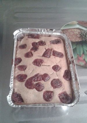 Una foto de Torta de plátano maduro con bocadillo