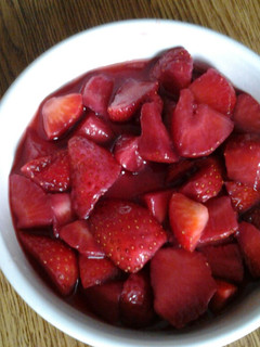 Una foto de Fresas al vino