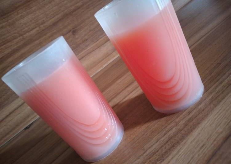 Watermelon and orange juice