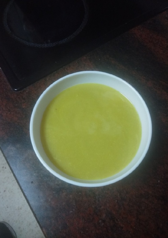 Una foto de Vichyssoise de guisantes