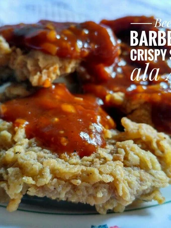 Cara Mudah Menyiapkan Resep Beef Barbeque Crispy Steak #KitaBerbagi yang Sempurna Anti Ribet, Bisa Manjain Lidah