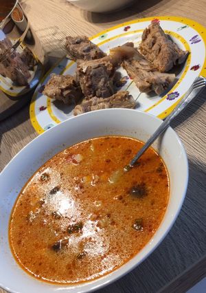 Favágó leves felturbózva recept fotója