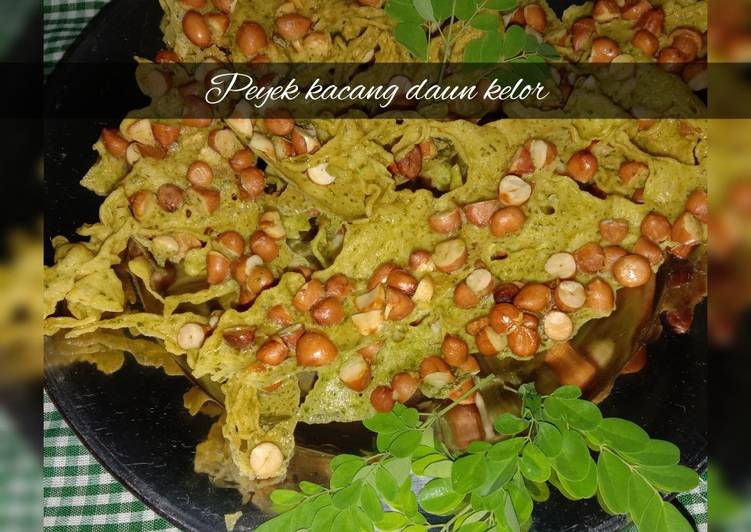 Resep Peyek kacang daun kelor Anti Gagal