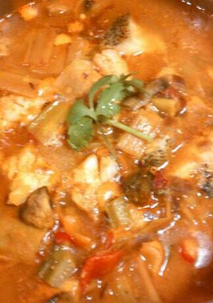 A picture of Indian style fish curry #anti inflammation# 黑线鳕咖喱.