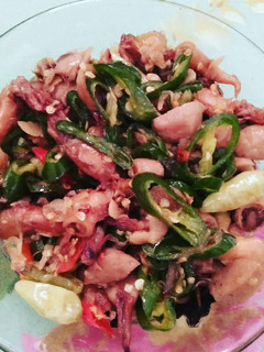 Foto resep Tumis cumi asin bakso cabe ijo