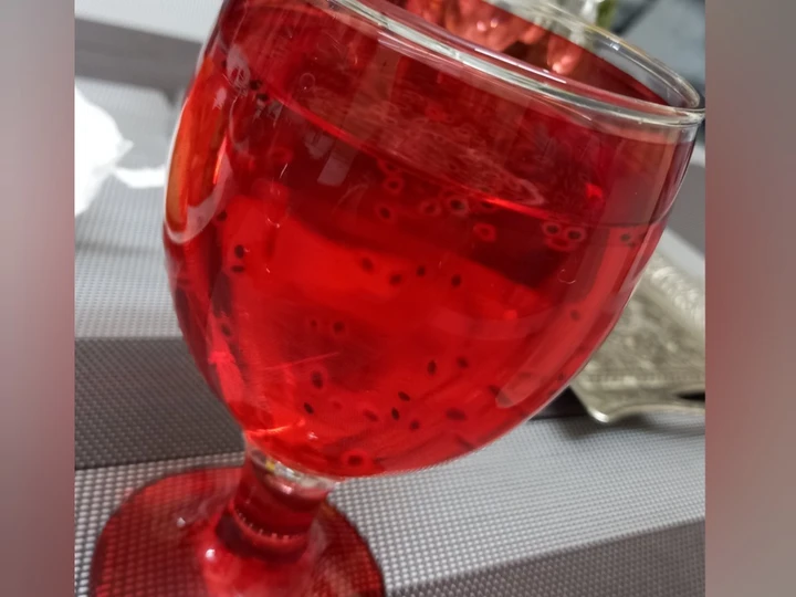 Simple Way Prepare Recipe Red Drink with Chia seeds that is Really Delicious, Addictive}