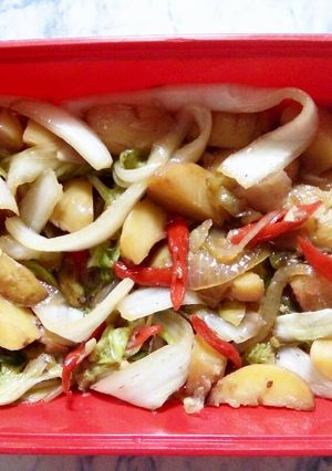 Foto resep Kentang Teriyaki with sawi putih