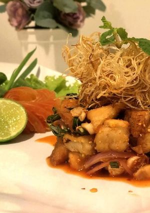 รูปของ Thai Spicy Milky mushroom Salad ลาบเห็ดมิ้ลค์กี้3สไตล์