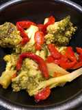 Easy Italian Herb Broccoli 🥦 with Roasted Red Peppers