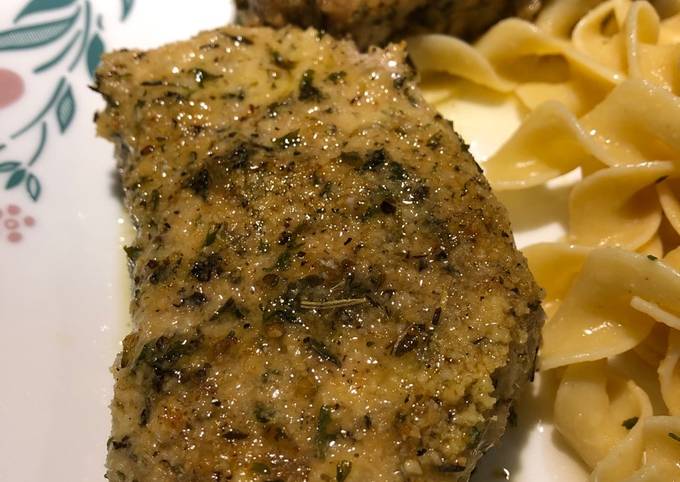 Simple Way to Prepare Speedy Baked Parmesan Pork Chops