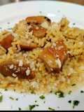 Risotto con Funghi Porcini e Zafferano