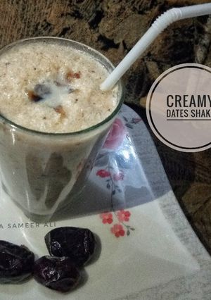 A picture of Creamy dates shake.
