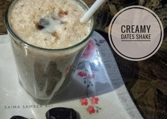 Creamy dates shake