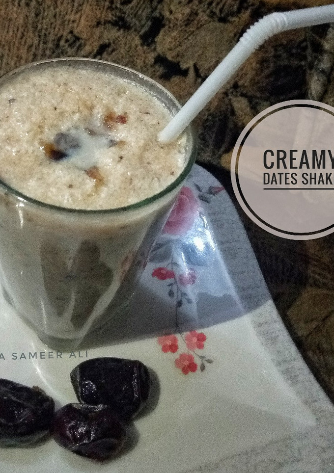 A picture of Creamy dates shake.