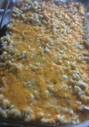 A picture of Chicken Macaroni Cheese.