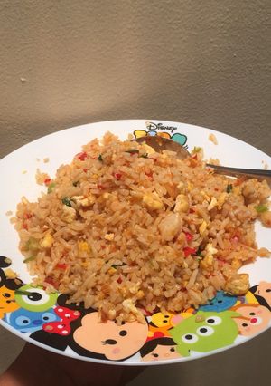 Foto resep Nasi goreng kampung ikan asin (bumbu uleg)