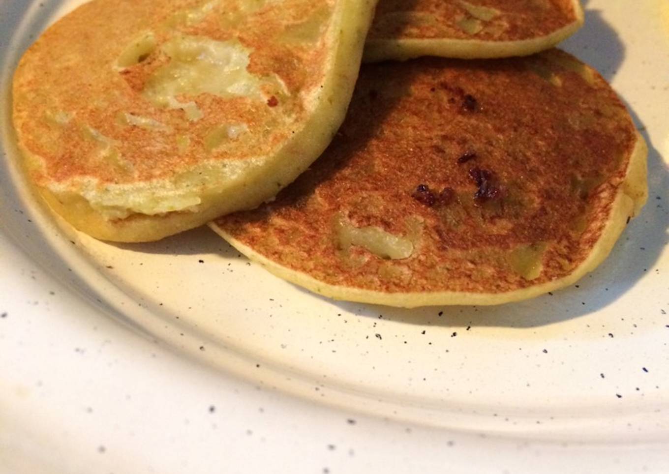 Hotcakes de pollo y verduras