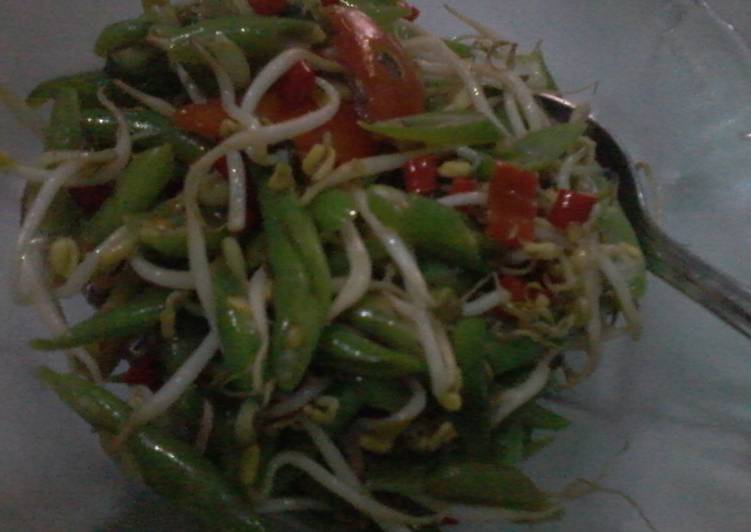 Oseng buncis toge pedas manis