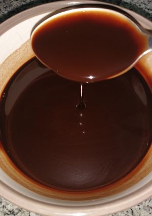 Una foto de Sirope de chocolate