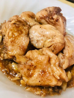 A picture of Flavor Base: Chicken in Apple Cider Vinegar and Asian Fish Sauce.