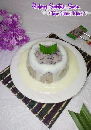 Foto resep Puding Santan Susu Tape Ketan Hitam