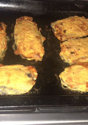 Una foto de Milanesas de berenjena al horno sin pan rallado 🤤