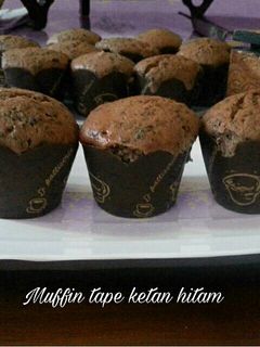 Foto resep Muffin tape ketan hitam