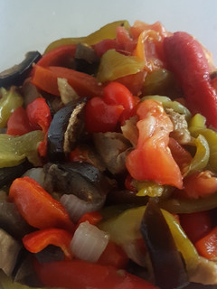 Una foto de Ensalada de verduras asadas