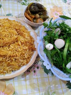 عکسی از دستور کلم پلو