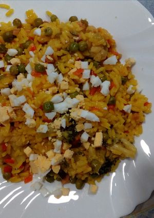 Una foto de Arroz de mi casa