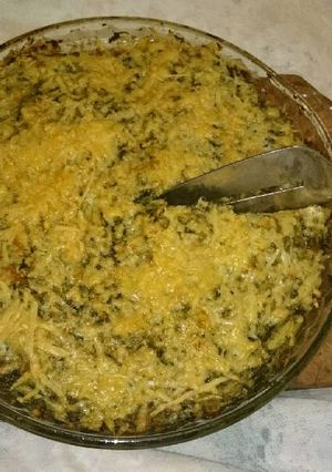 Una foto de Acelga y porotos al parmesano