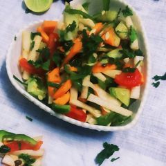 A picture of Chatpata Kachumber Salad.