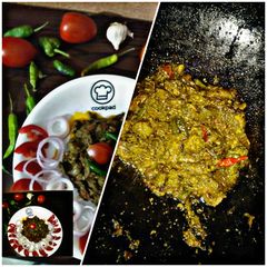 A picture of Chicken masala kaleji.