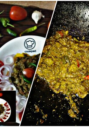 A picture of Chicken masala kaleji.
