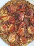 Omelette with sausage and corn