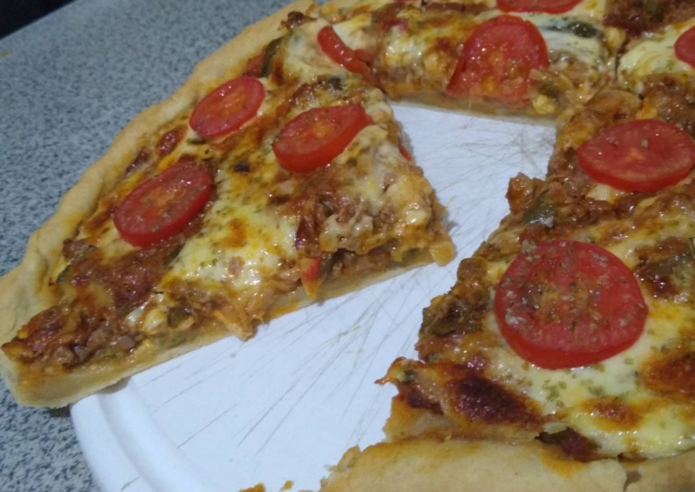 Tarta de verdura y carne picada