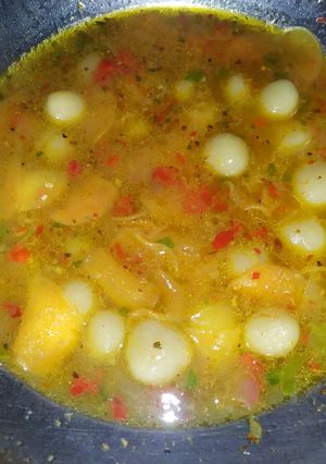 Foto resep Cilok goang kuah pedas