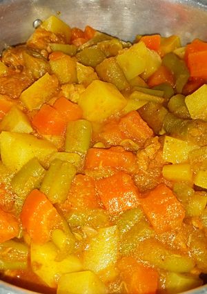 عکسی از دستور خوراک لوبیا سبز 🍲